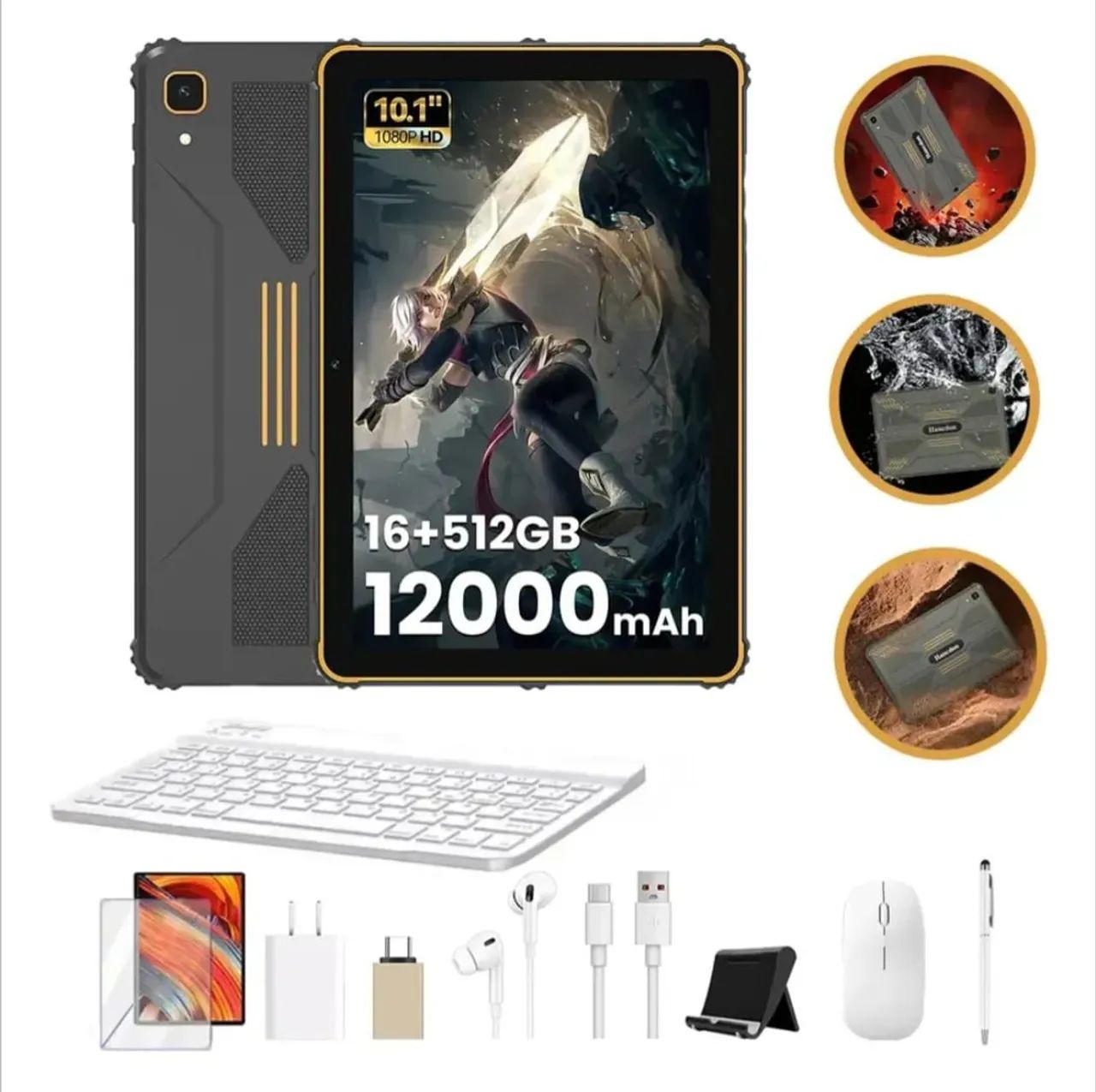 Tablet Rugged 16G Ram e 512G EPROM.