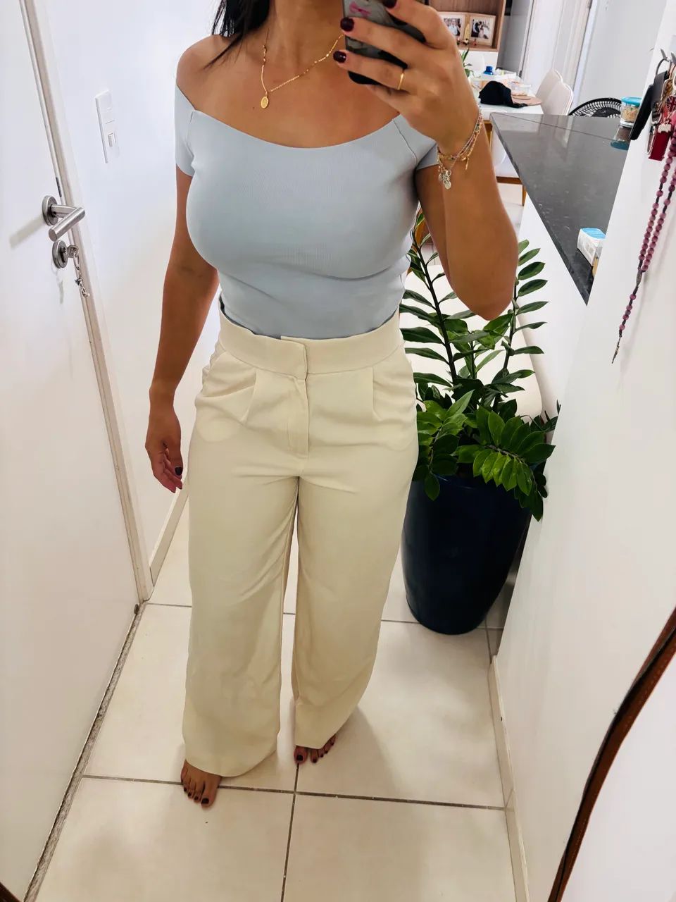 Calça alfaiataria ZARA 