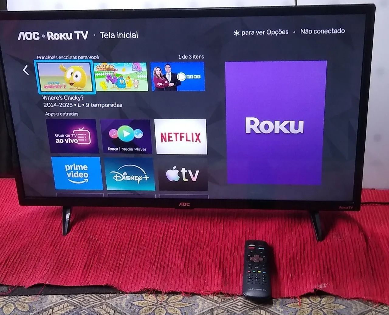 Tv aoc smart 32 poleganda funciona perfeitamente  - Foto 5