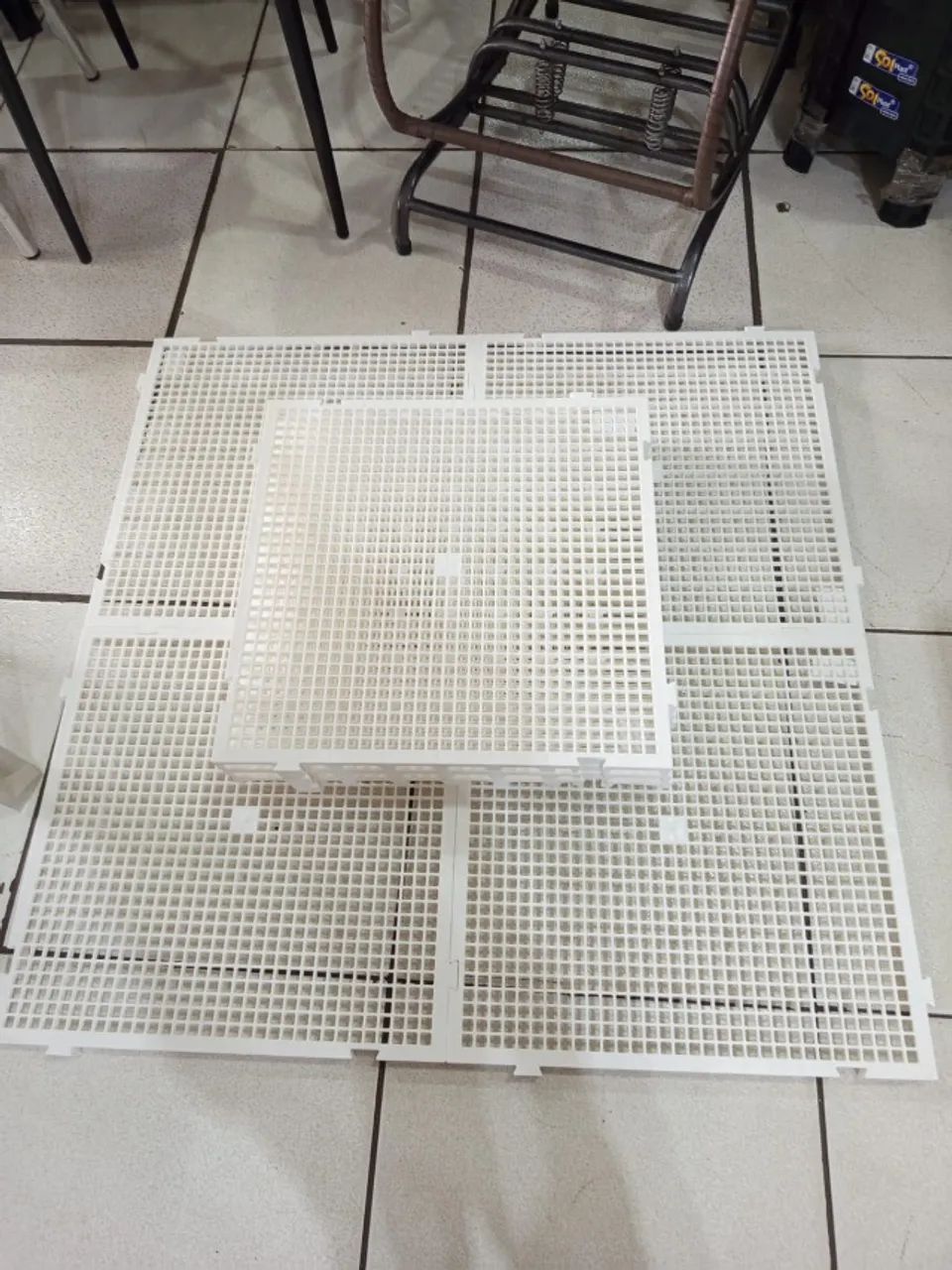 palete branco 50x50 (NOVO) - Foto 5