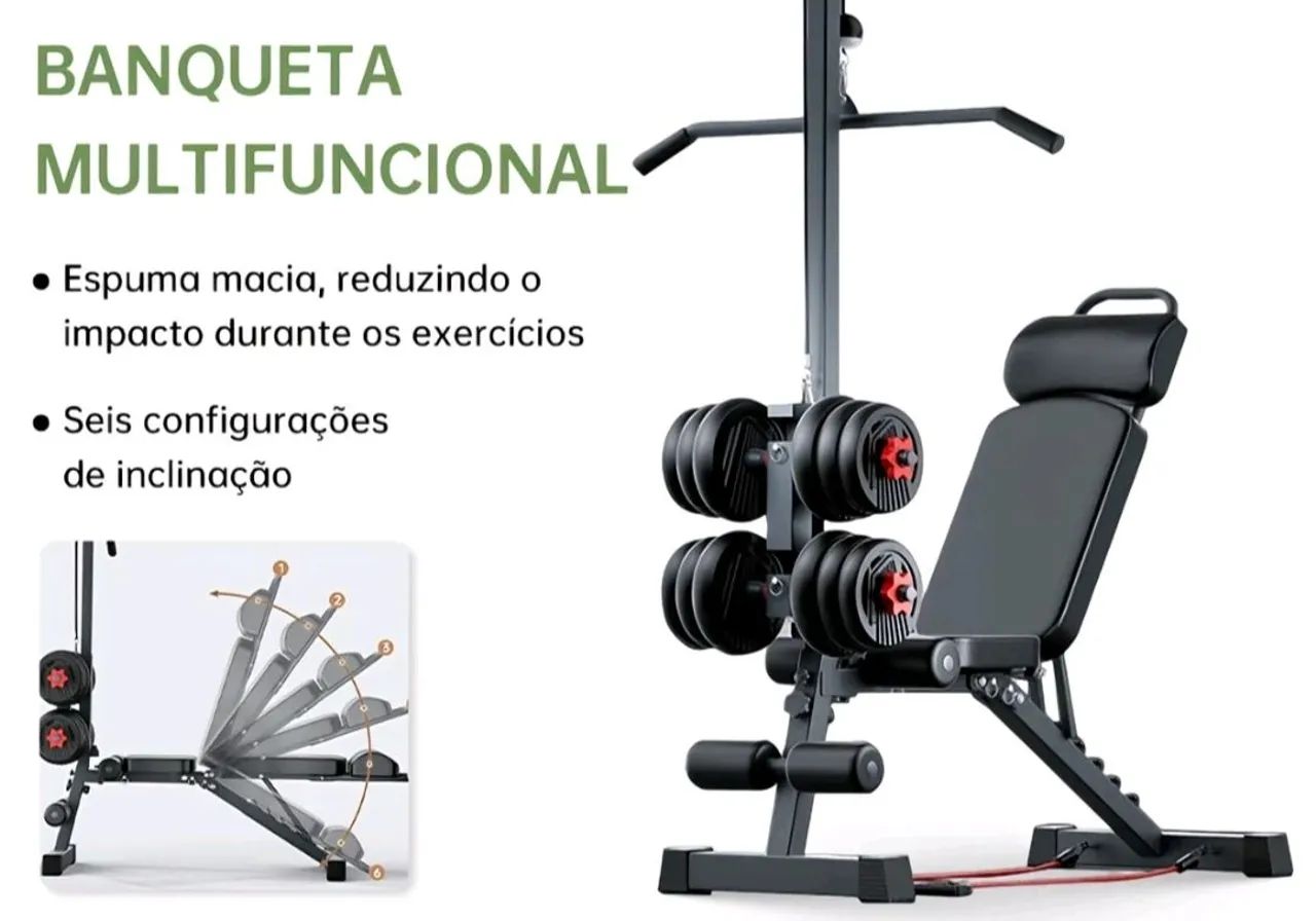 Banco multifuncional de academia - Foto 4