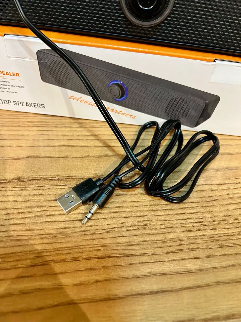 Soundbar para PC e Notebook RGB - Modelo E-1002 | Produto Novo - Foto 4