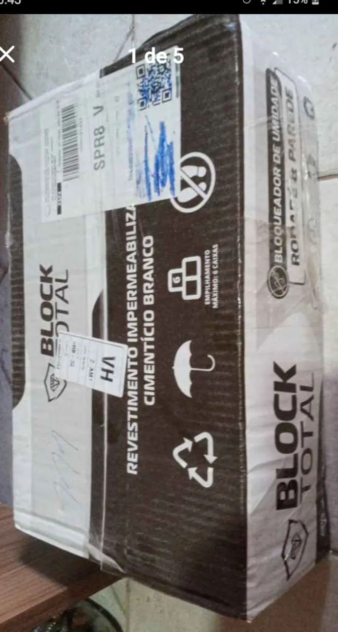 Bloqueador de umidade rodapé e parede Block Total Decorcolors  caixa 12 kg 1 unidade novo - Foto 2