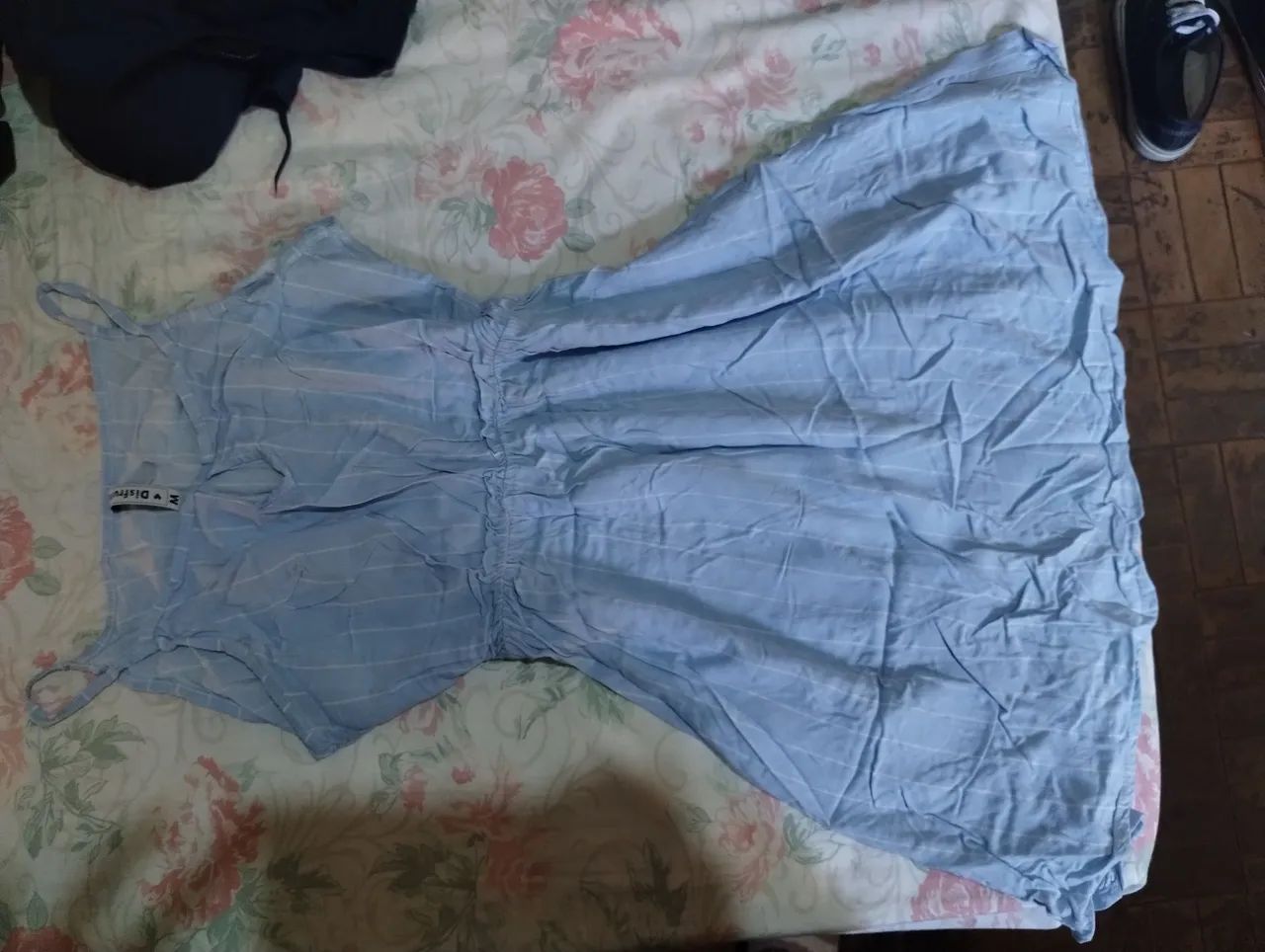Vestido listrado azul - Foto 3