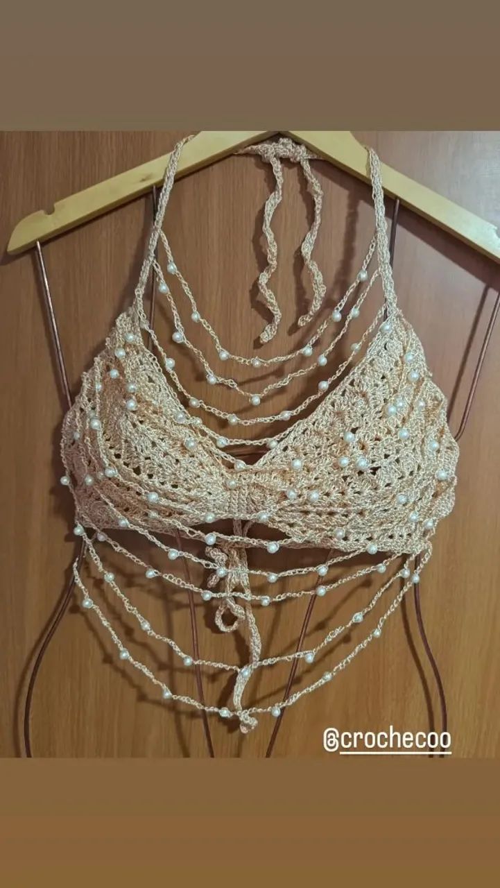 Top em crochê  - Foto 2