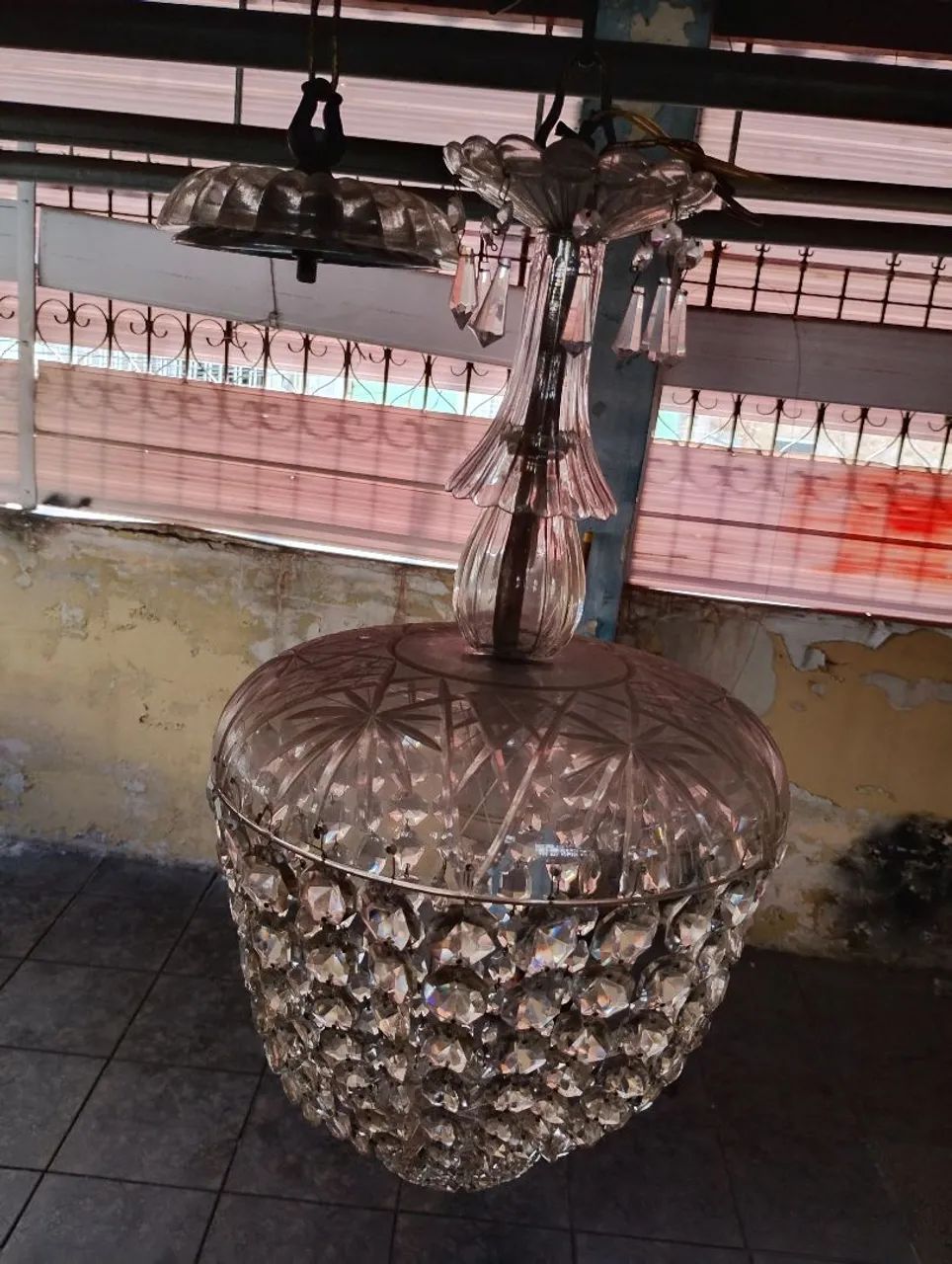 Luminária cristal antiga - Foto 3