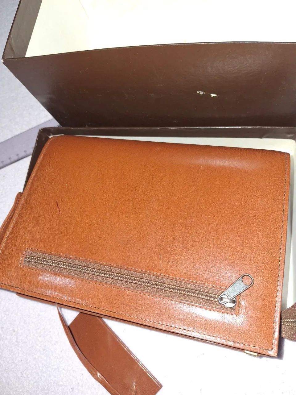 Bolsa de mao nova, original em couro H. STERN.  Vintage. - Foto 4