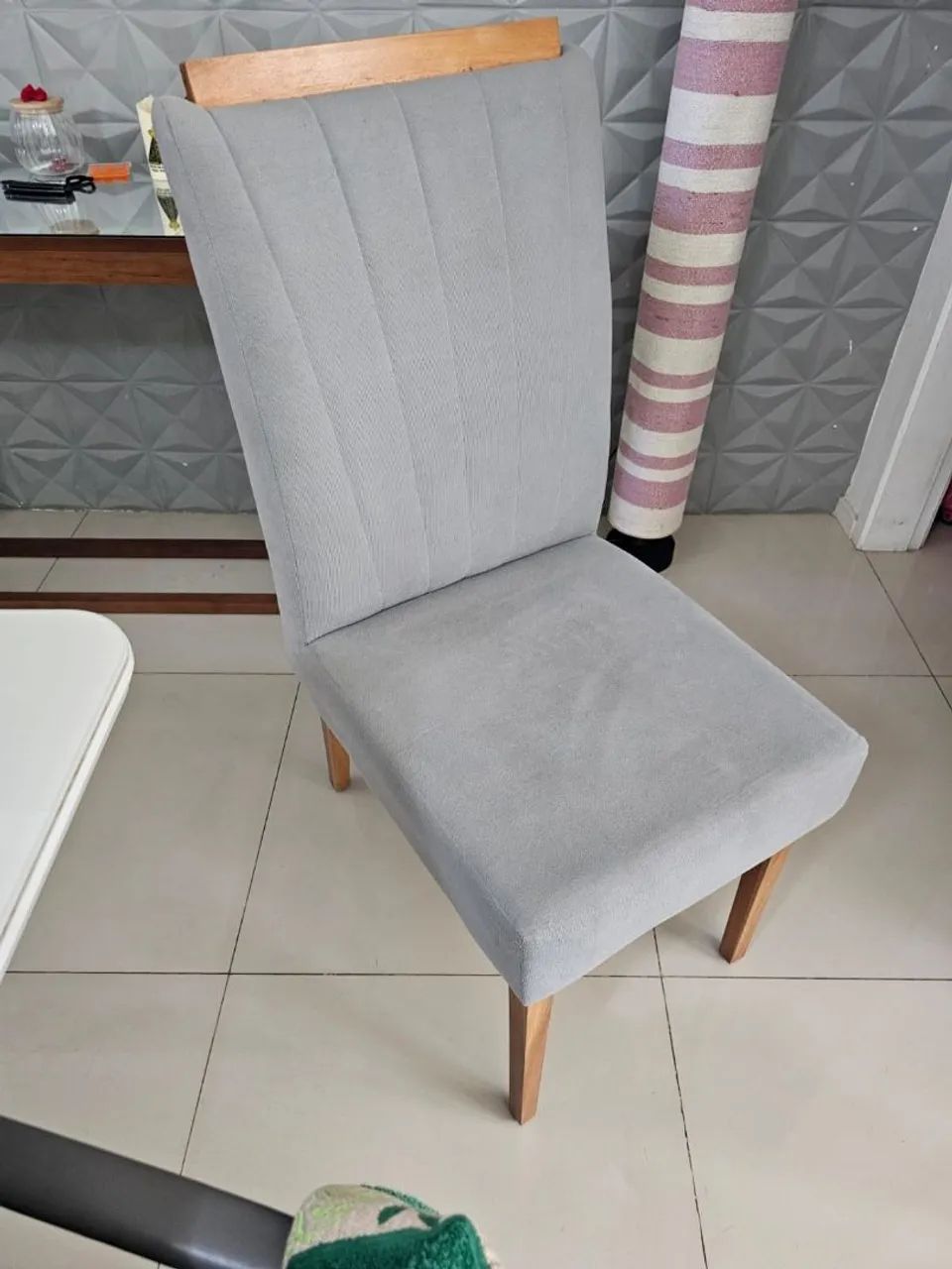 Cadeiras estofadas para mesa de jantar  - Foto 2