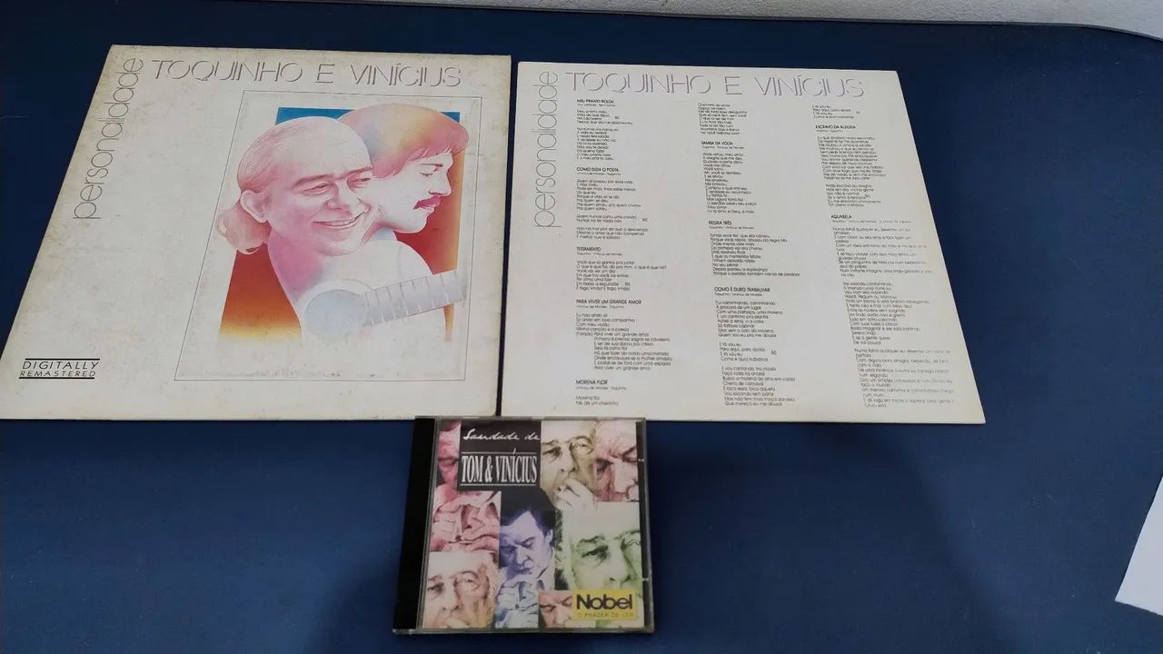 Disco Vinil Toquinho e Vinícius Personalidade + CD Saudade de Tom e Vinícius 