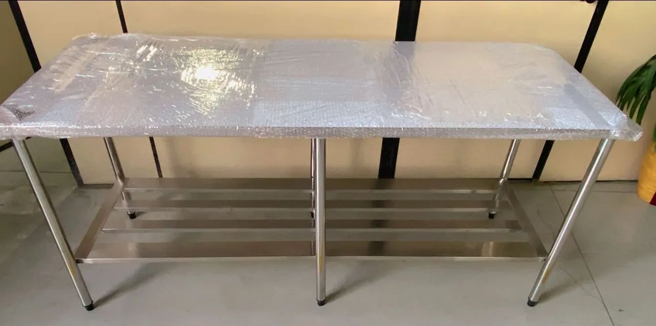 Mesa bancada inox profissional 1,90mt Nova  - Foto 2