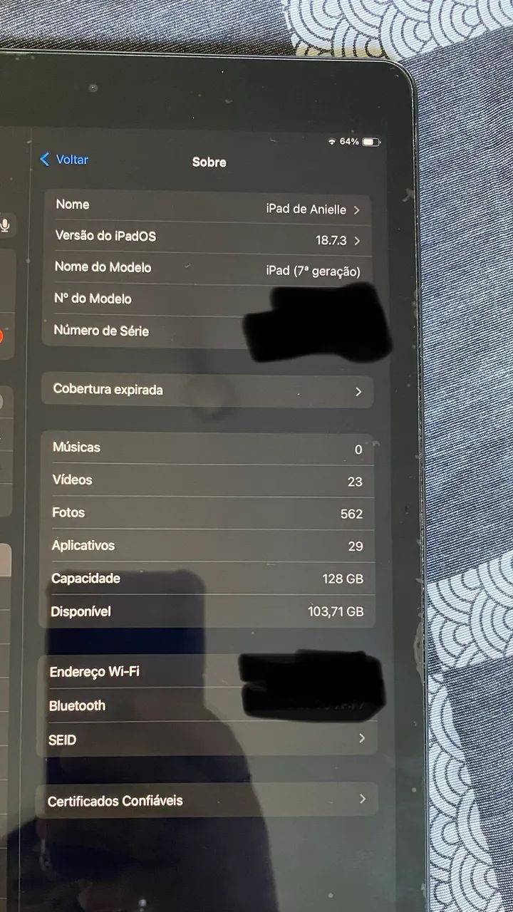 iPad 7ª Geração Cinza 128GB - Foto 3