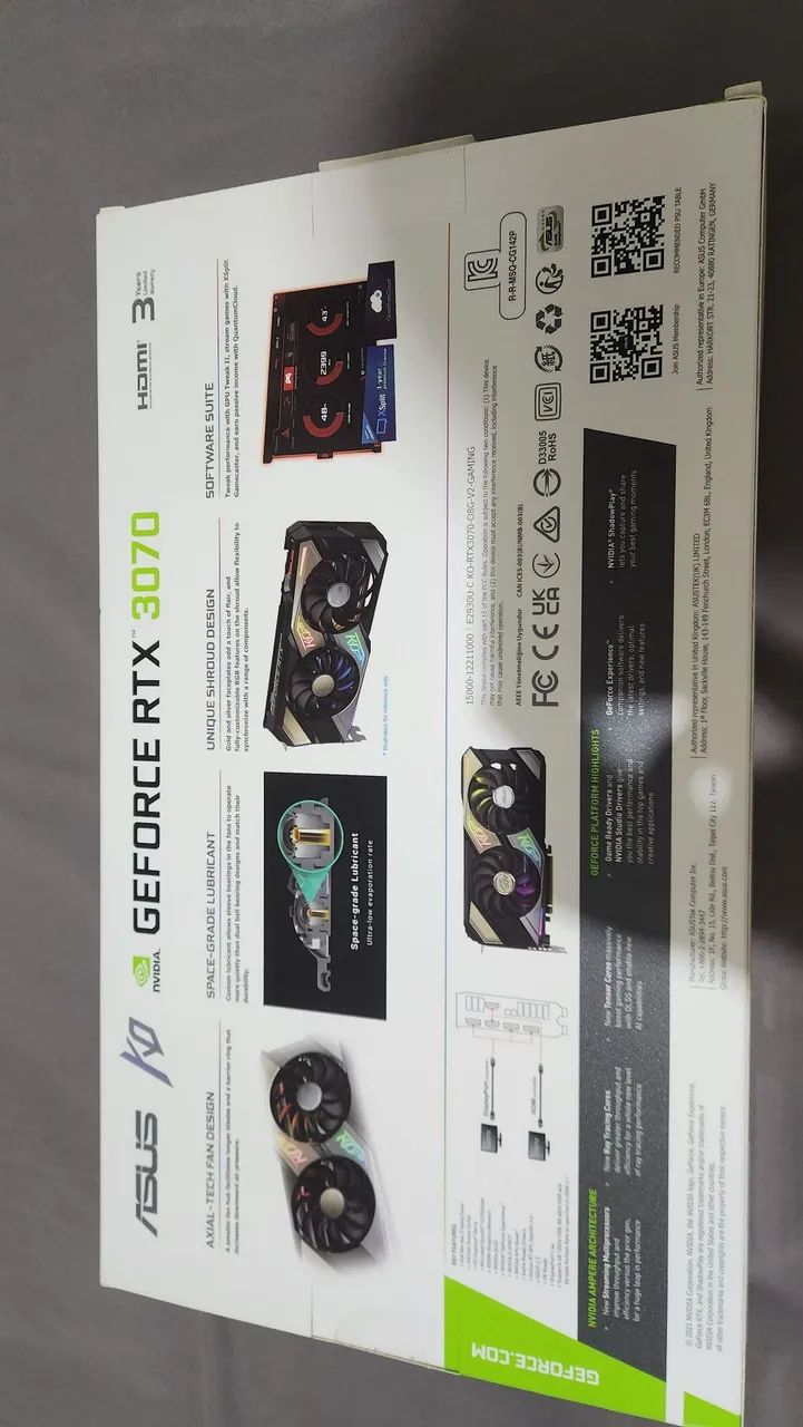 Placa de vídeo RTX 3070 Asus 8GB - Foto 2