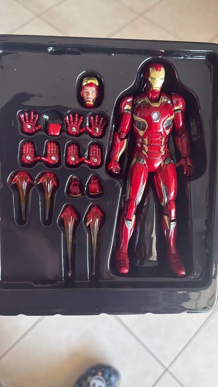 Mafex Homem de Ferro Mark 45 Action Figure Boneco Iron Man - Foto 5