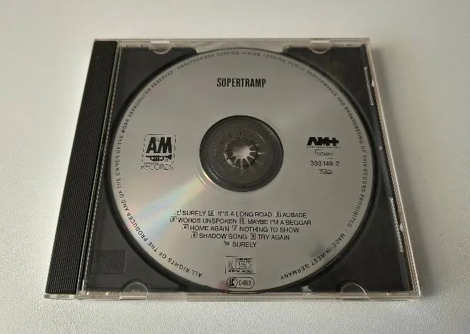CD Supertramp - Supertramp - A&M Records - Made in West Germany.