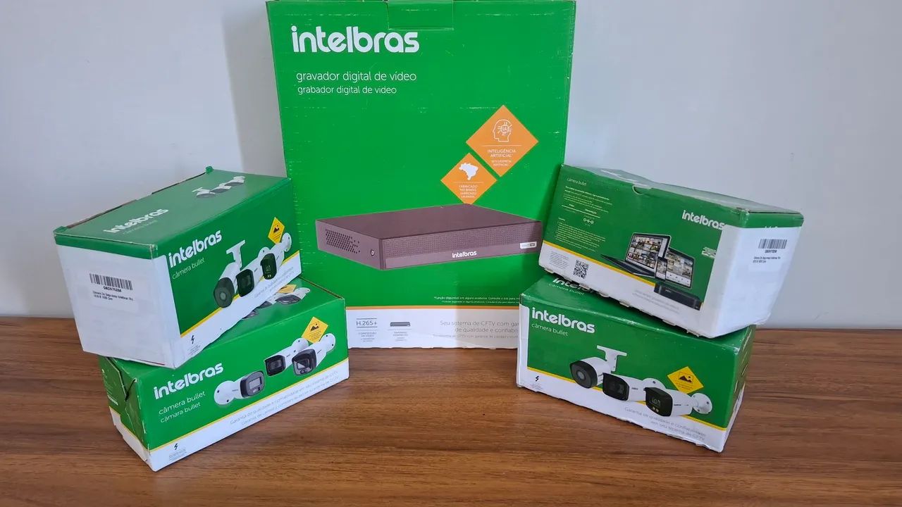 KIT CFTV INTELBRAS - 4 CÂMERAS + HD DE 2 TB - Foto 2