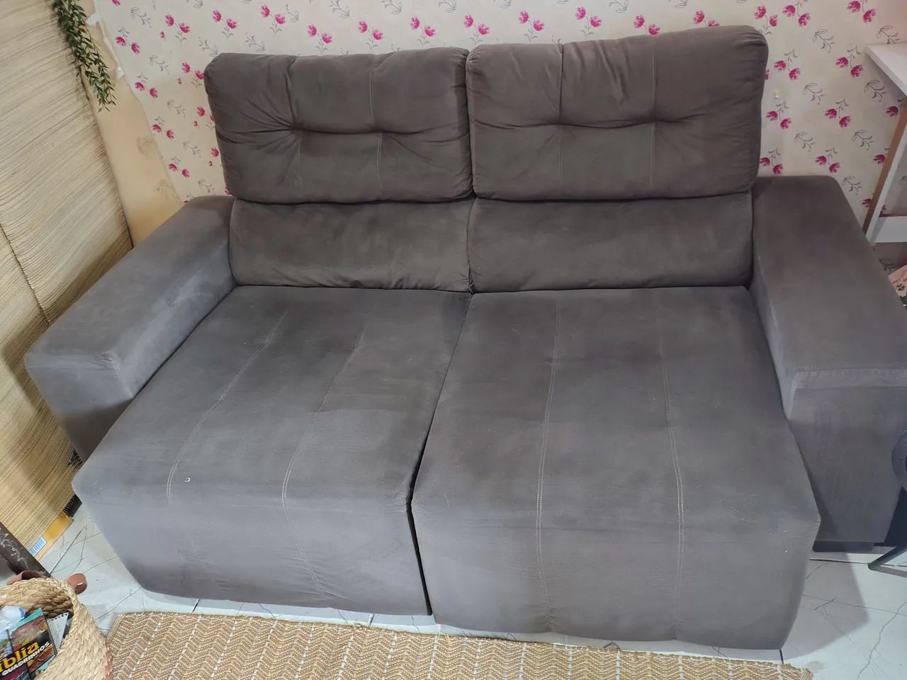 Sofá retrátil reclinável 3 lugares  - Foto 3