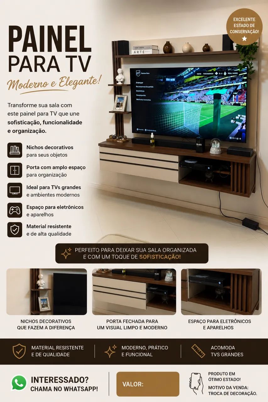 Painel de tv  - Foto 2