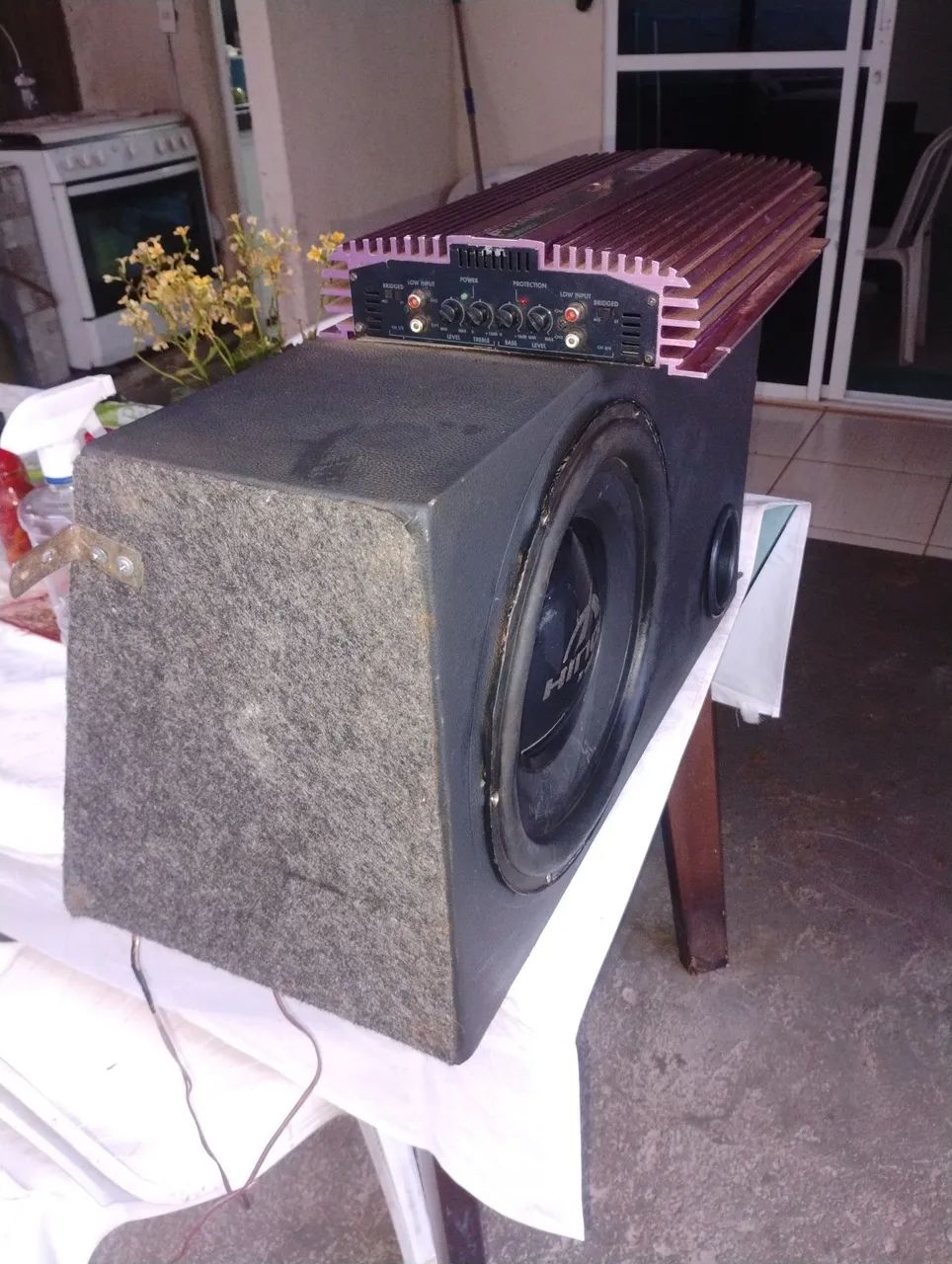 Caixa de grave auto falante 12 com módulo de 800 funcionando perfeitamente  - Foto 3
