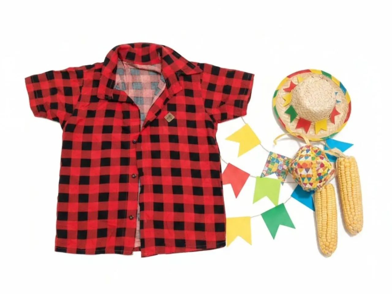 Camisa infantil xadrez menino