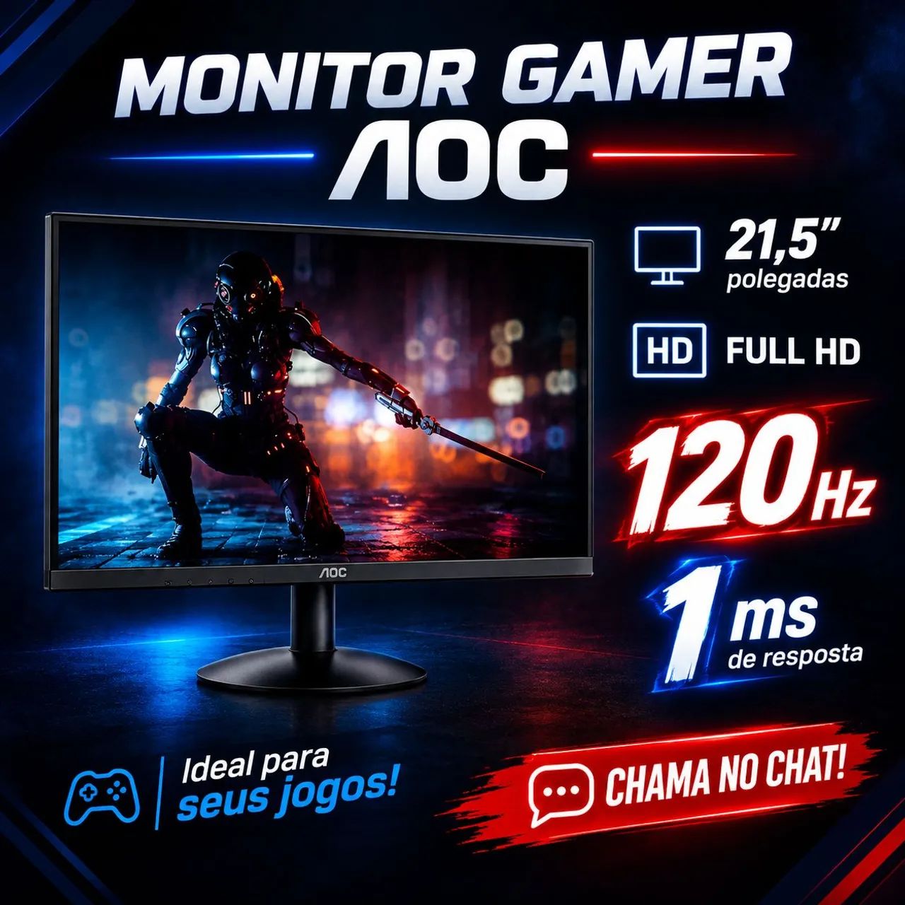 !MONITOR GAMER AOC À VENDA! 