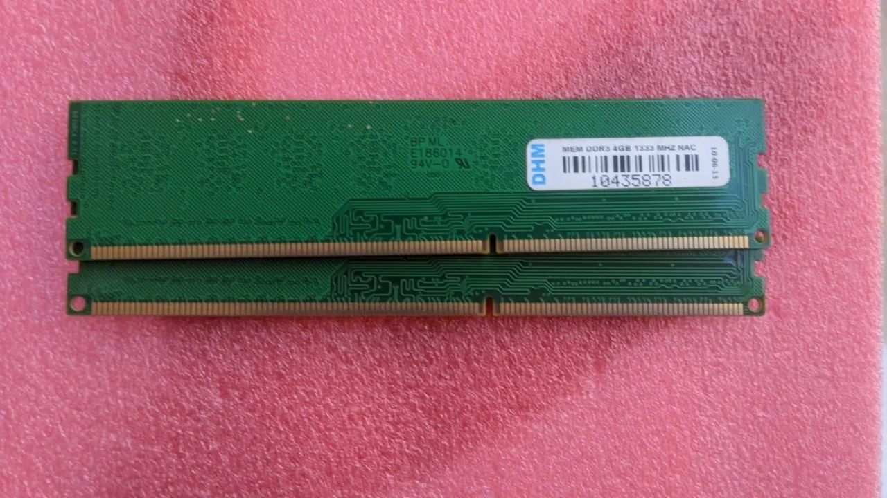 Memória ram ddr3 8g (2*4)
