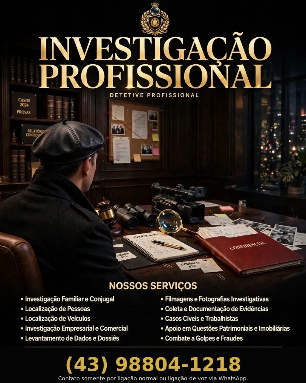 Detetive Particular em Arapongas - Sigilo Total 24h - Foto 3
