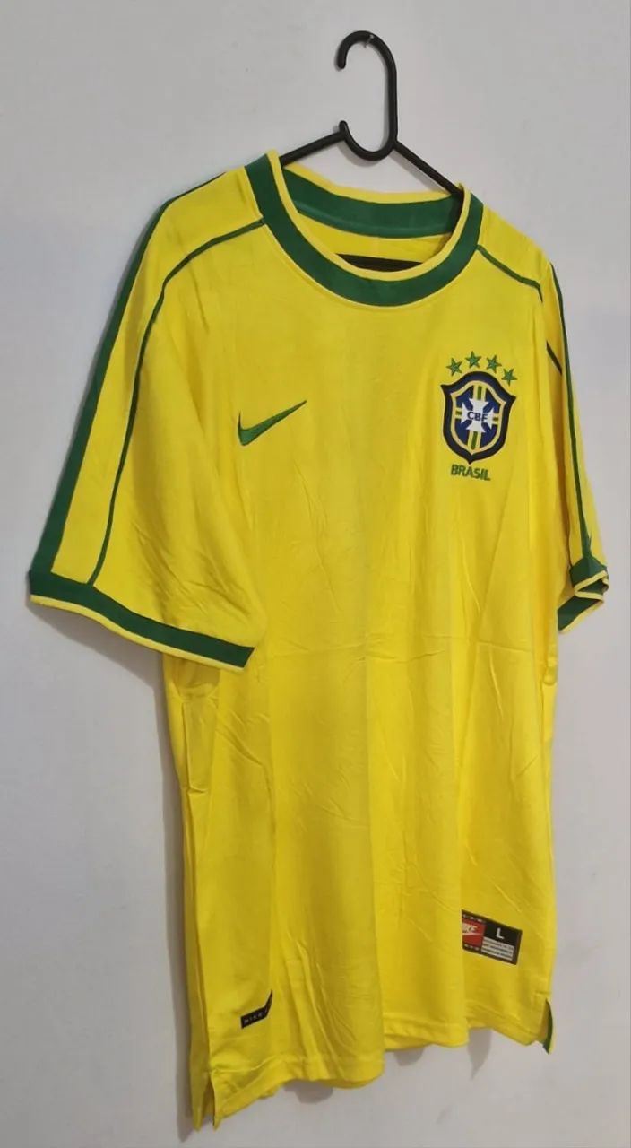 Camisa retro seleção brasileira 1998 - Foto 3