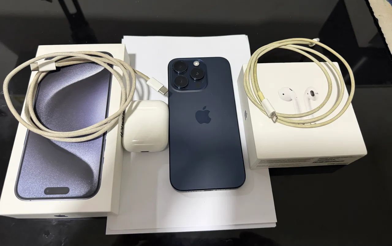 IPHONE 15 PRO + AirPods 2° Geração 