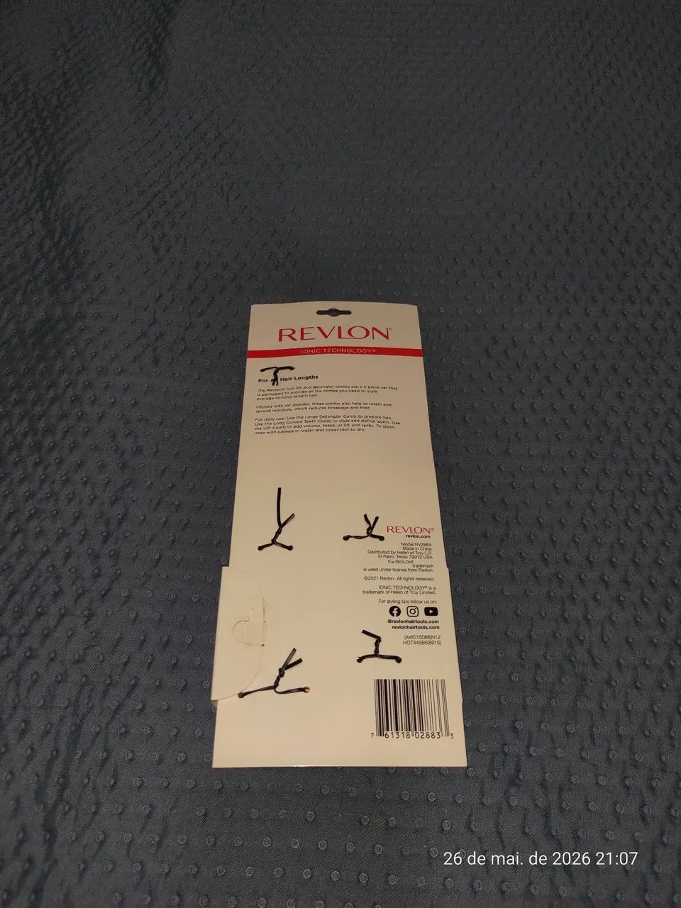 Pentes Revlon Tagler Antiestático Antifrizz  - Foto 2