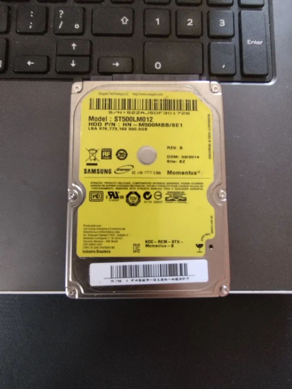 HD Sansung 500GB modelo St500lm012