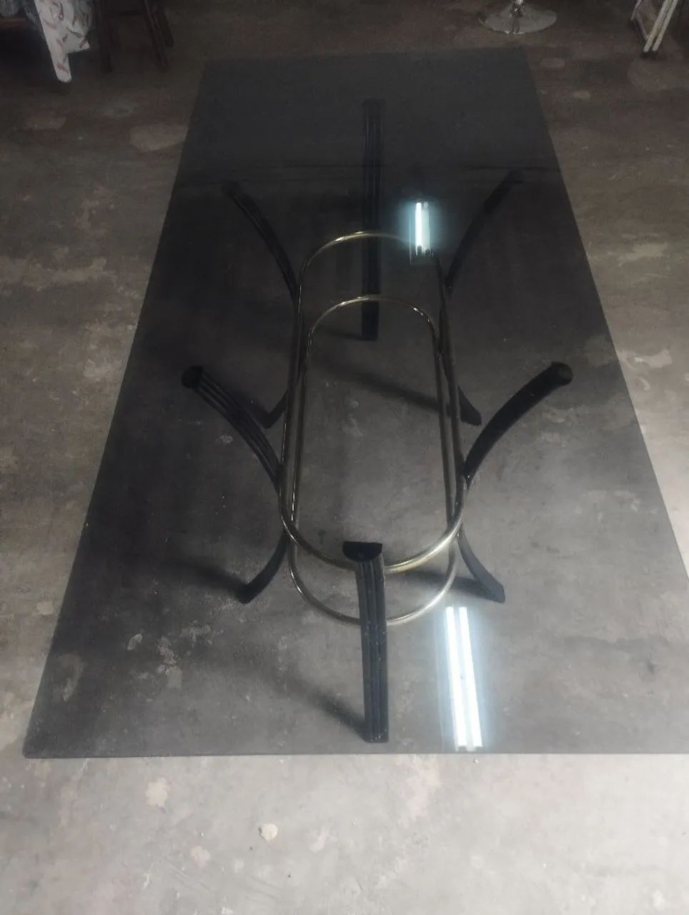 Mesa de vidro, base de ferro <br>Guaianases - Foto 4