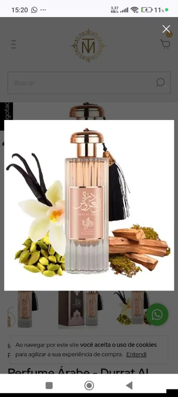 Perfume Árabe - Durrat Al Aroos Eau de Parfum (SEM CAIXA) - Foto 2