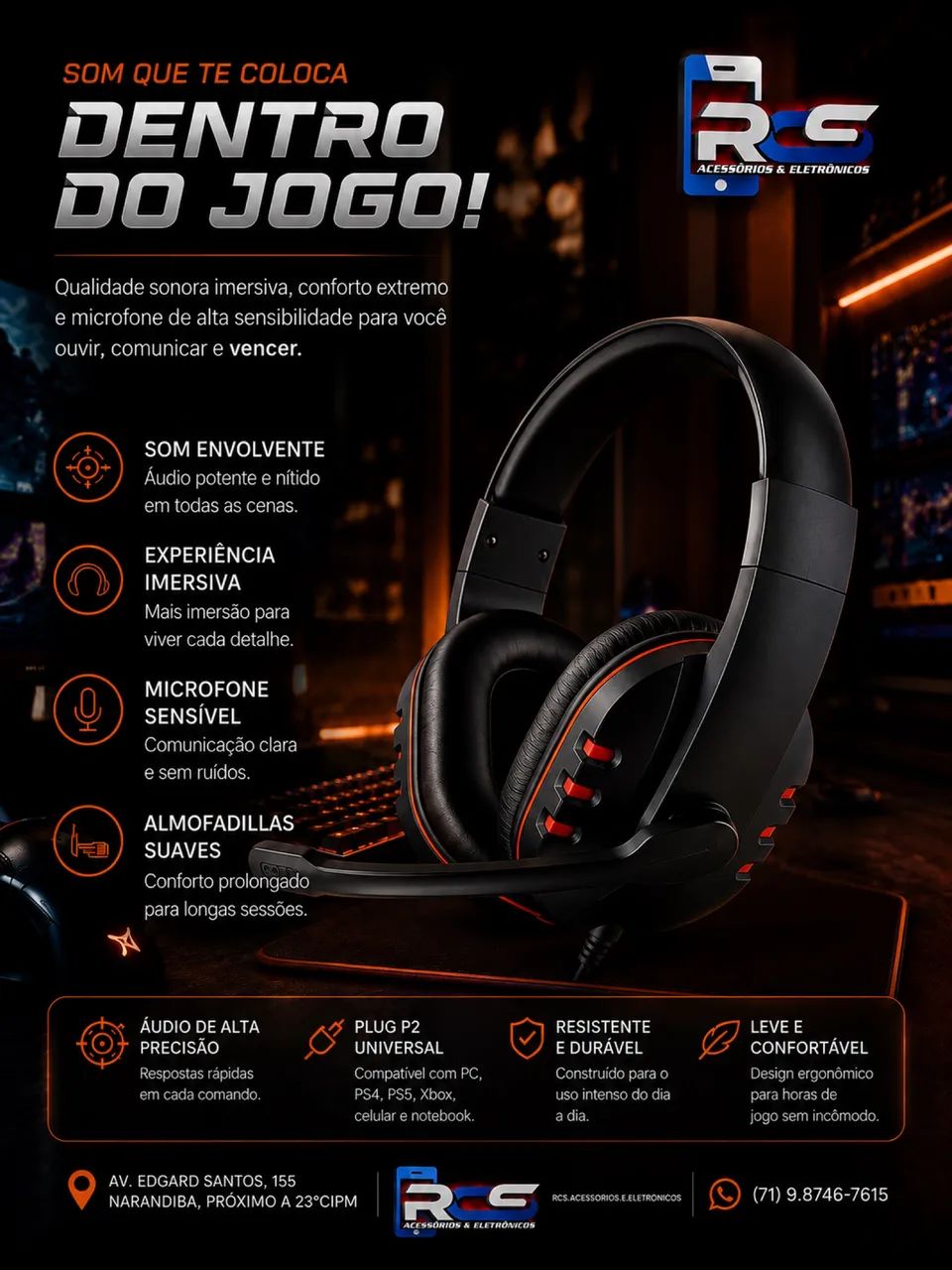 Fone Gamer Headset