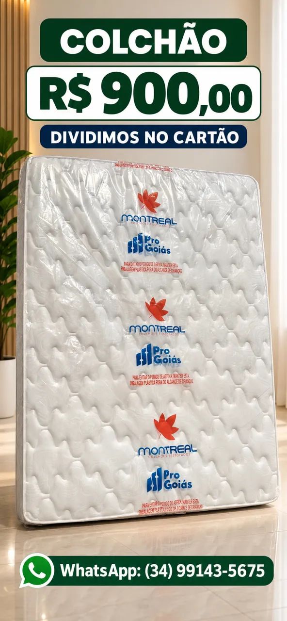 COLCHÃO MONTREAL - R$ 900,00