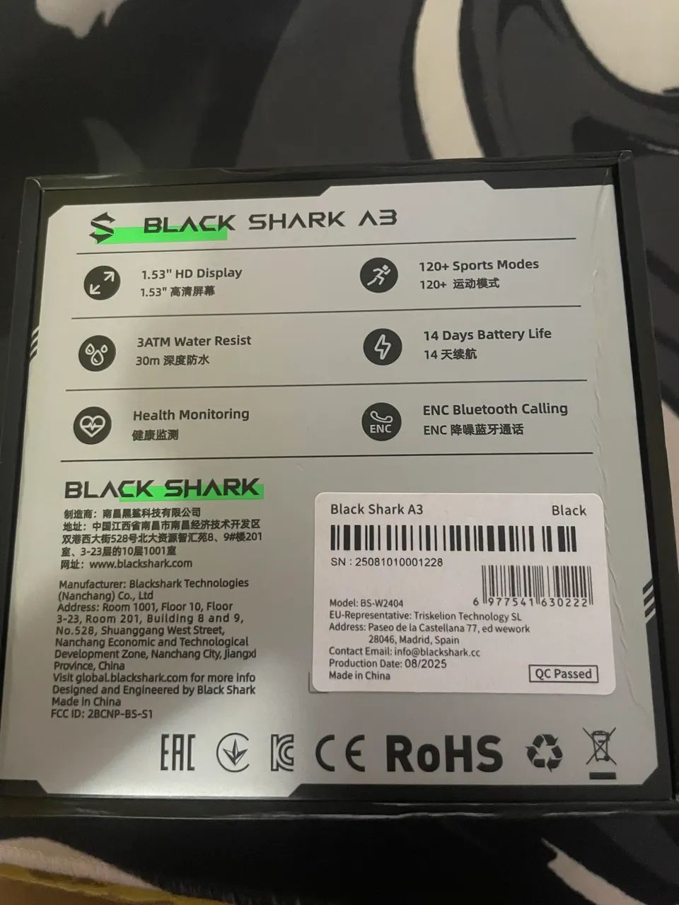 Relógio Black Shark A3 - Foto 4