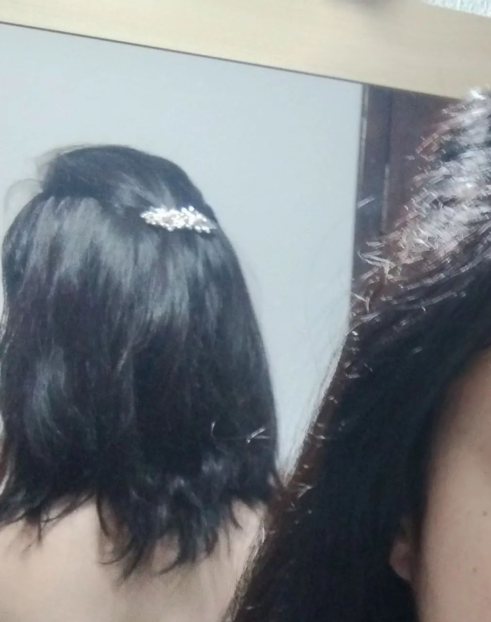 Peruca cabelo humano 40cm - Foto 3