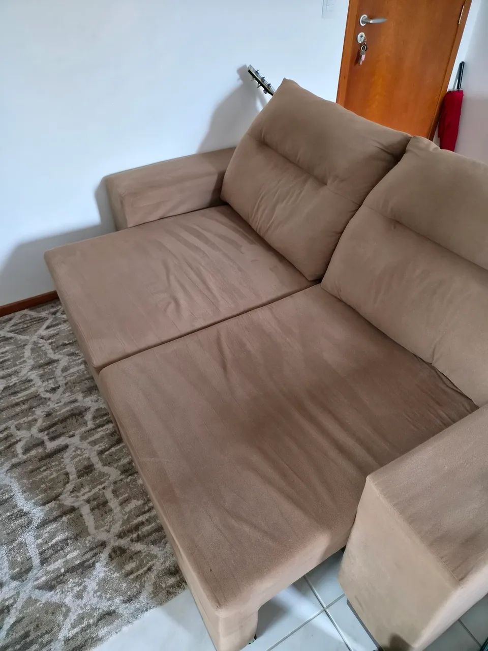 Sofá retrátil reclinável 2 lugares