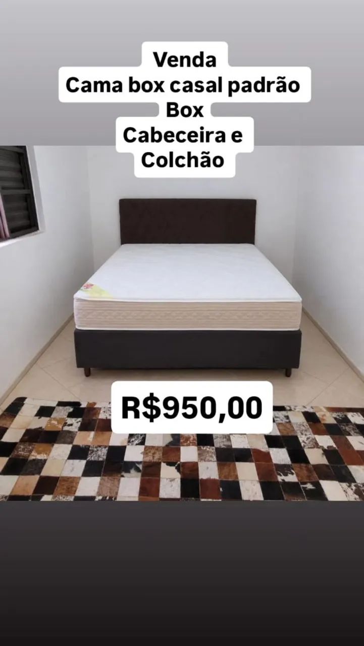 Cama box com colchão Ortocrin D33