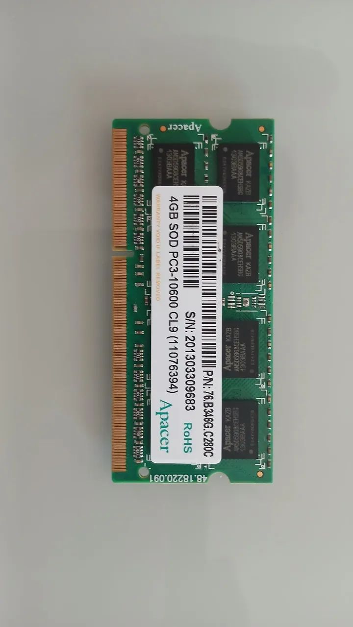 Memoria ram ddr3 4gb