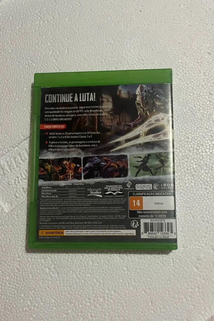EXCLUSIVO PARA O CONSOLE XBOX ONE KILLER INSTINCT EDIÇÃO DEFINITIVA - Foto 2