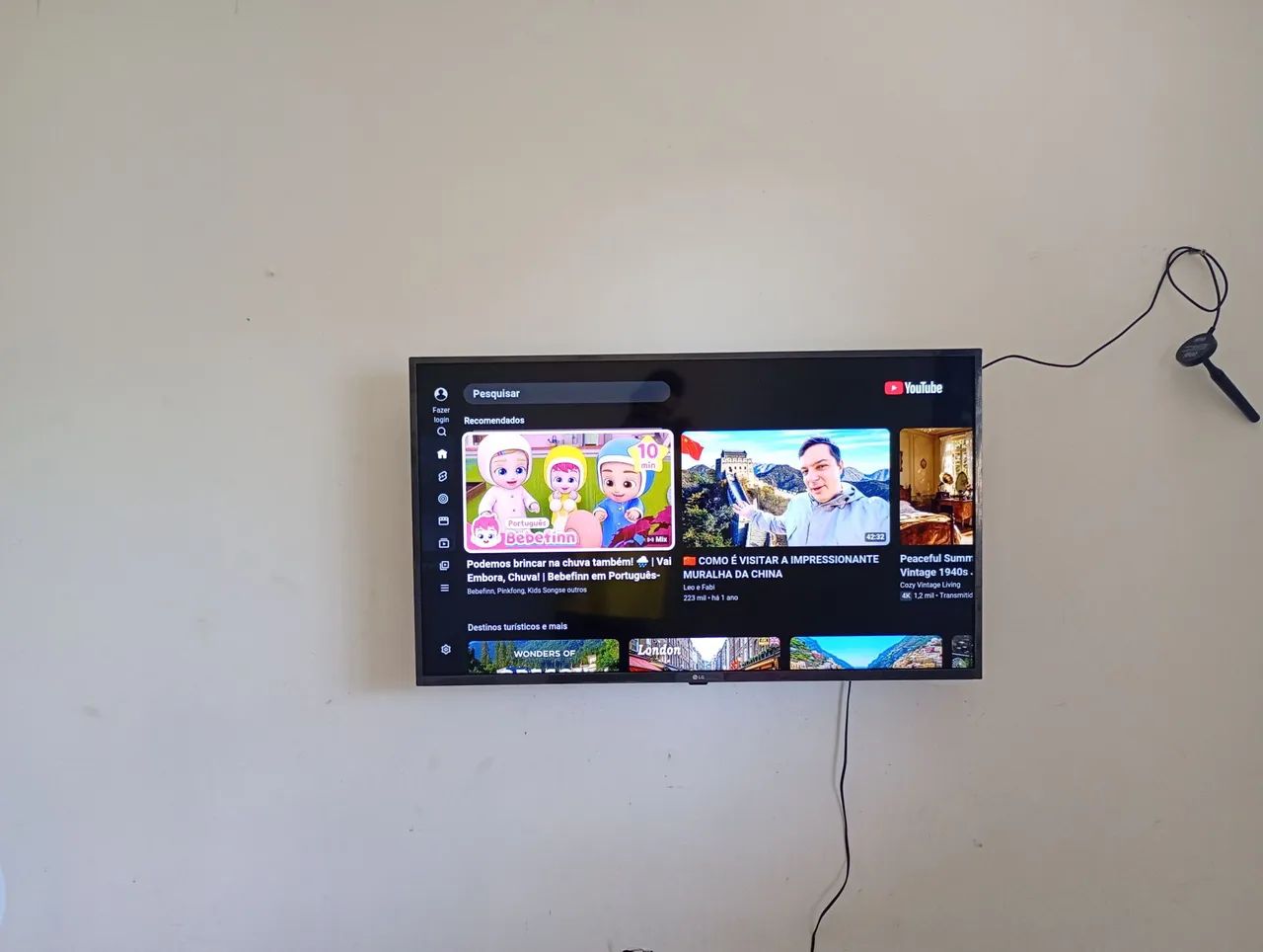 Tv smart 4k LG webos 50 polegadas Alexa wi-fi bluetooth ta com os plásticos novinha! - Foto 3