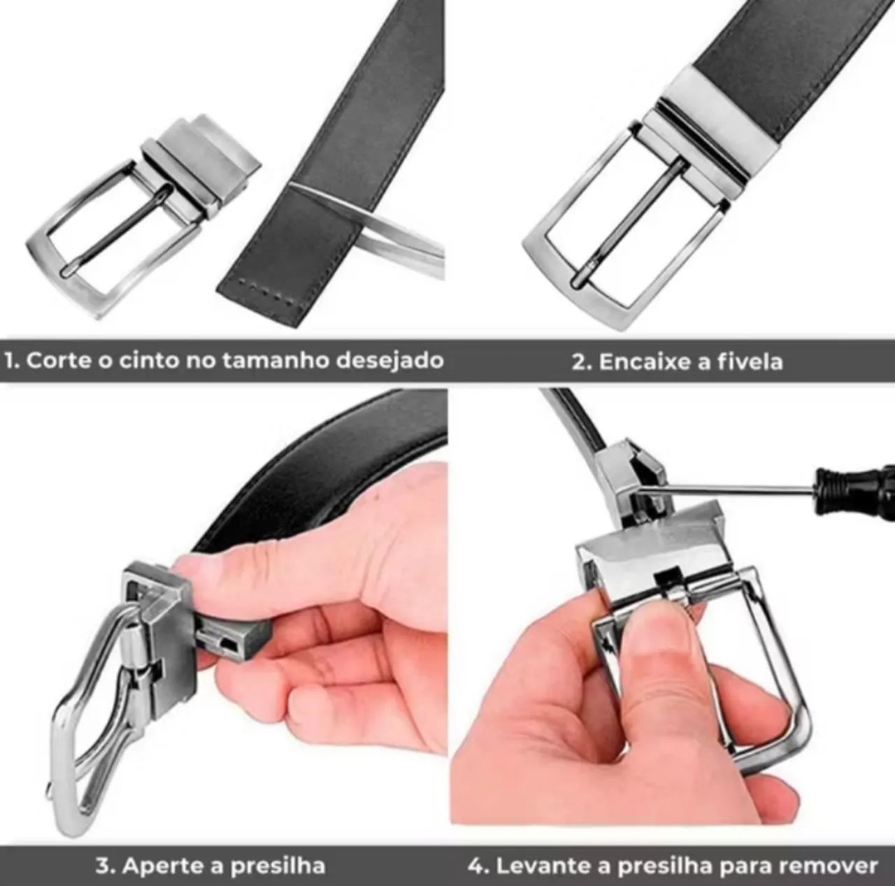 Cinto de couro - Foto 4