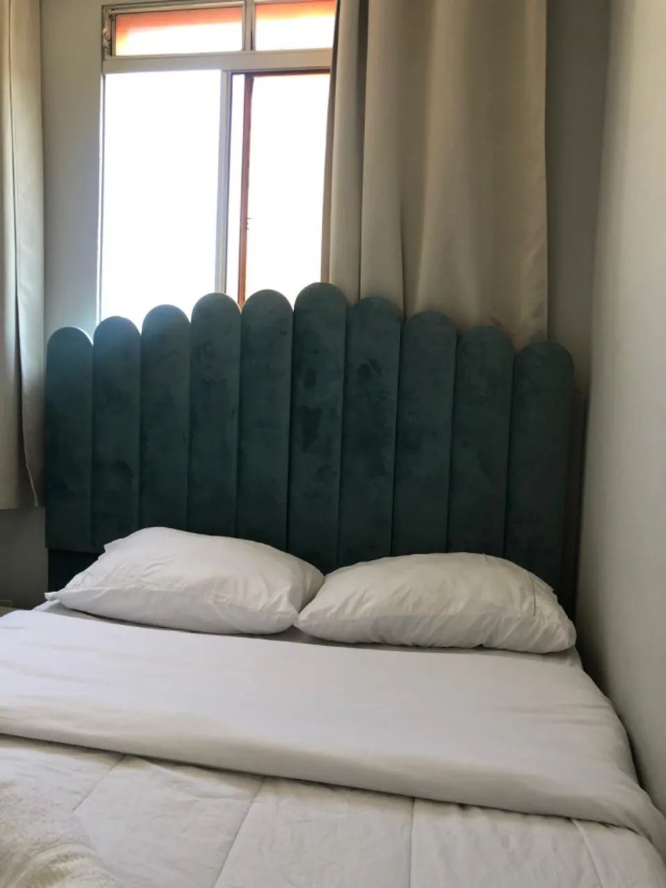 Cabeceira estofada cama casal  - Foto 5