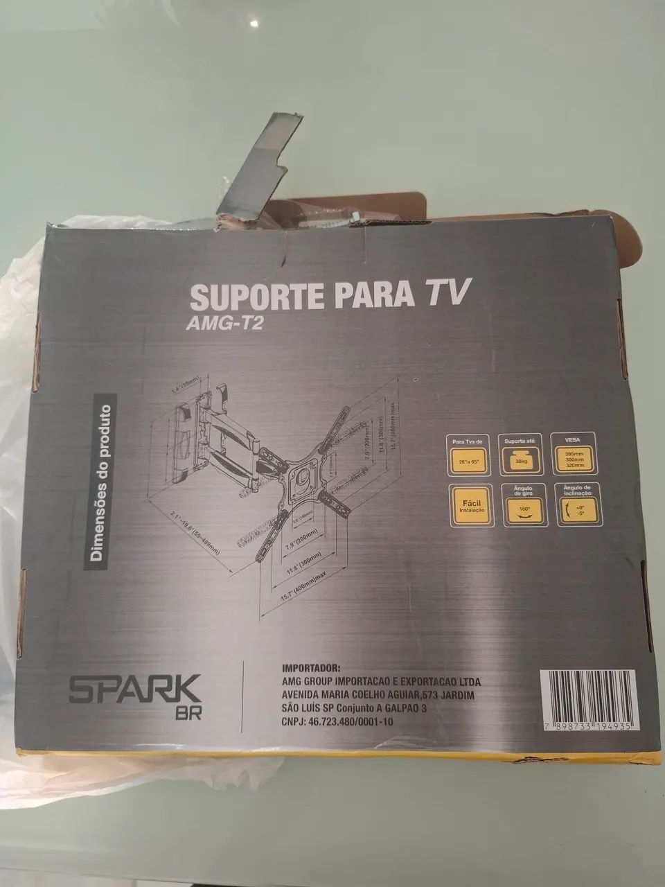 Suporte para Tvs de 26 ate 65 polegadas 