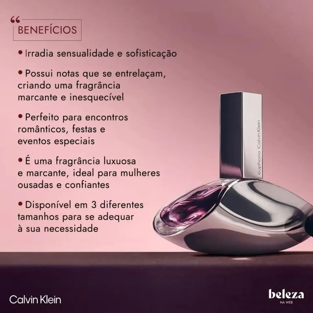 Euphoria Calvin Klein Eau de Parfum - Perfume Feminino 100ml - Foto 2