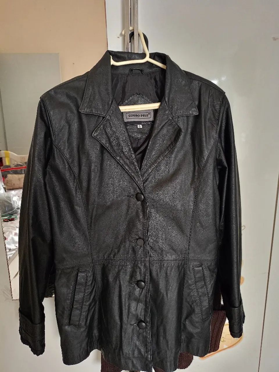 Blazer em couro legítimo 
