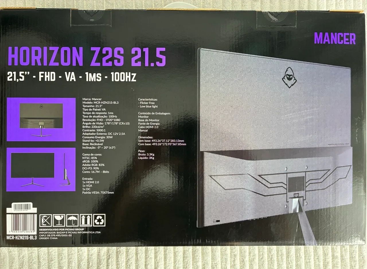 Monitor Gamer 21.5? 1ms 100Hz NOVO - Foto 2