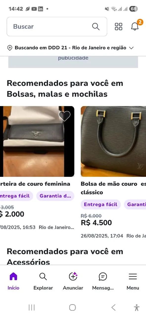 Bolsa Louis Vuitton classic - Foto 4