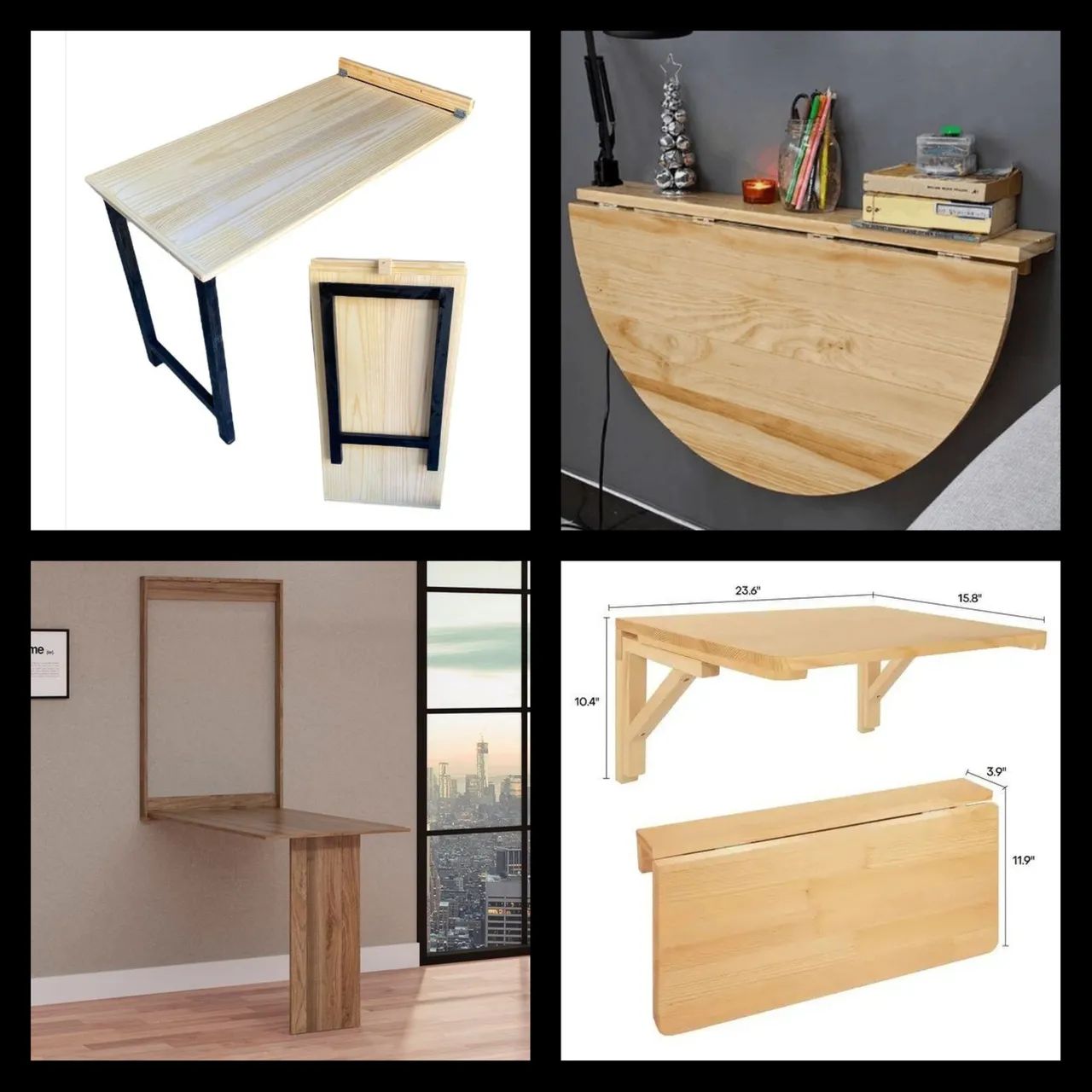 Mesa dobravel de parede