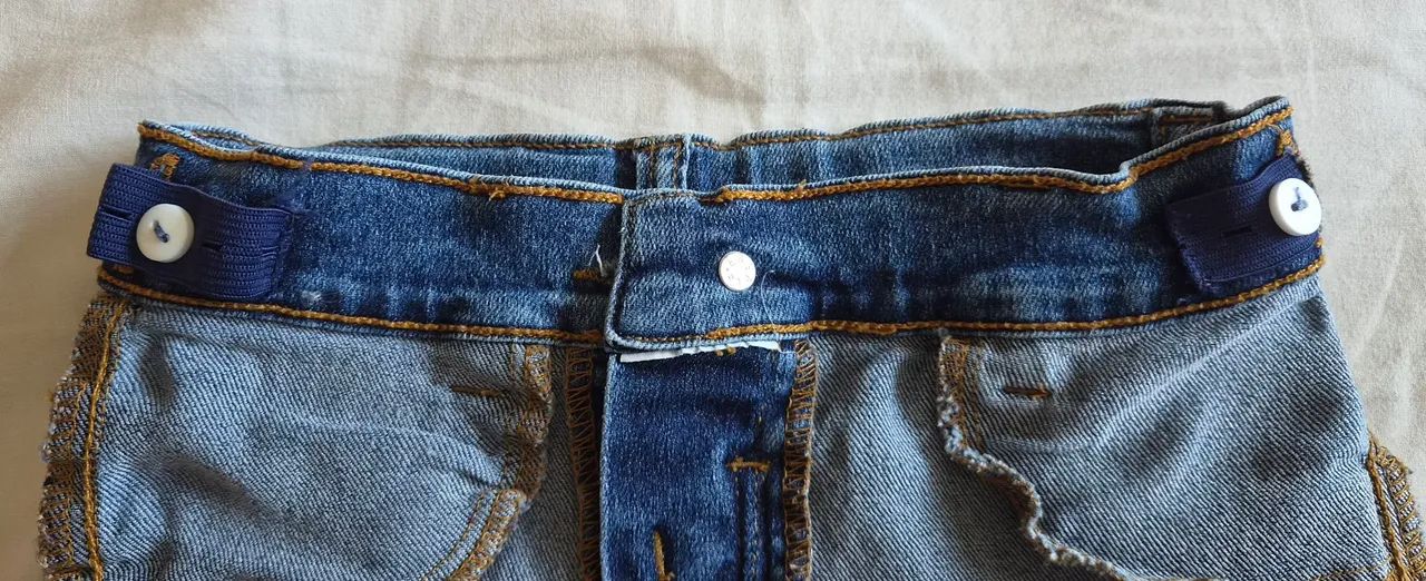 Calça jeans com ajuste infantil  - Foto 3